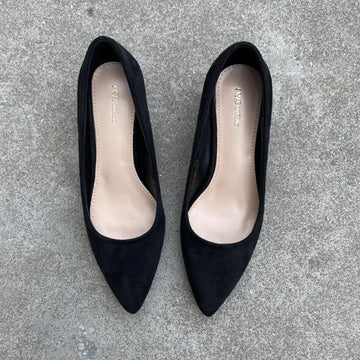 Xajzpa Retro Women Shoes Slip On Casual Heels Chunky Sandals Footwear Shallow Mouth Pointed Pumps Slip-On Comfortable Block Africa